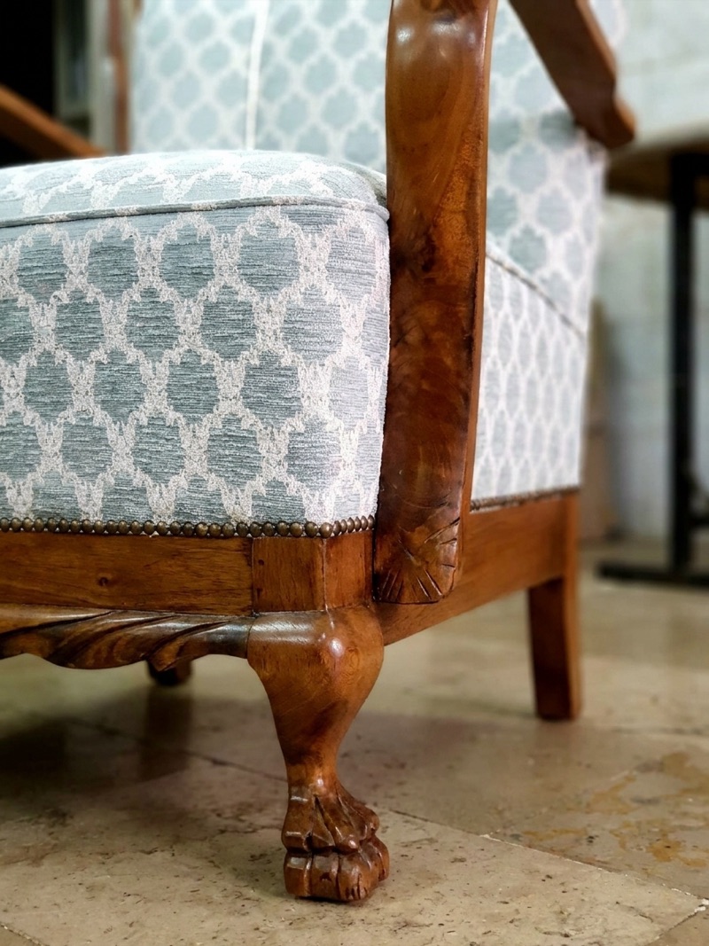 Art Deco yelpaze berjer detay
