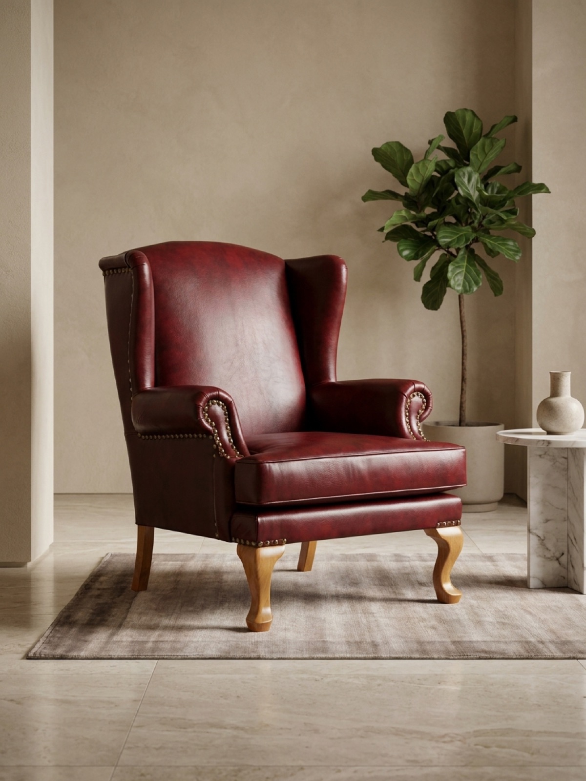 Bordo chester berjer arka görünüm